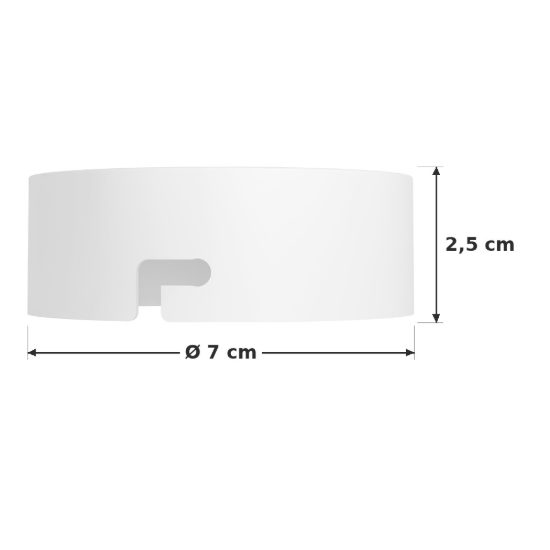 Eglo mengibar mounting base per montaggio a plafone dei faretti mengibar 7cm bianca