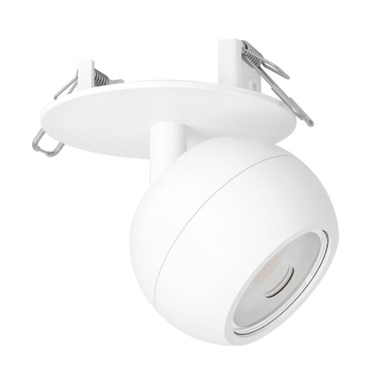 Eglo mengibar sphere faretto da incasso per cartongesso orientabile led 4,8w cct bianco