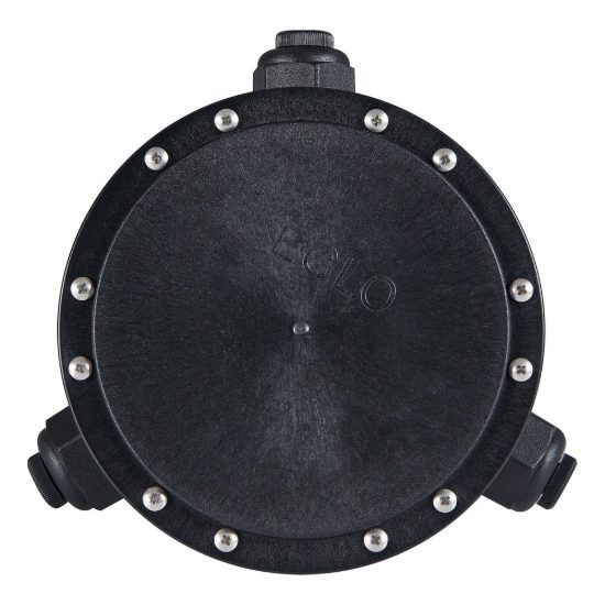 Eglo connector box scatola di connessione da esterno ip68 15,5cm con 3 pressacavi nera
