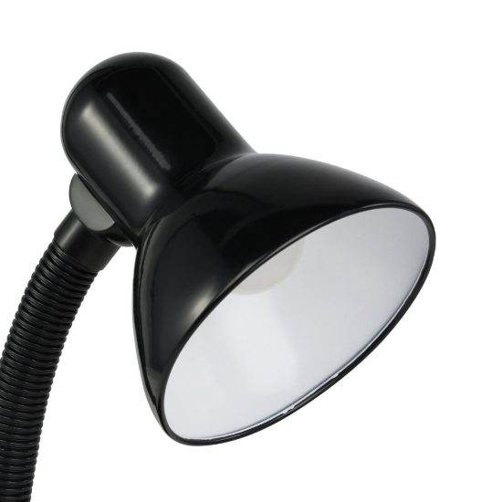 Eglo basic lampada da scrivania e27 30cm per ufficio moderna nera