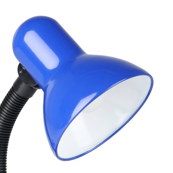 Eglo basic lampada da scrivania e27 30cm per ufficio moderna blu