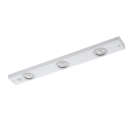 Eglo kob led lampada sottopensile led 6,9w 3000k 60cm per cucina moderna bianca