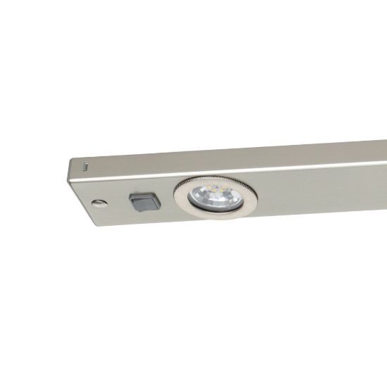 Eglo kob led lampada sottopensile led 6,9w 3000k 60cm per cucina moderna nichel