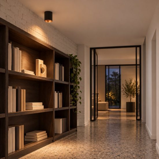 Eglo polasso faretto da soffitto led 3,3w 3000k 10cm moderno cilindrico nero e rame