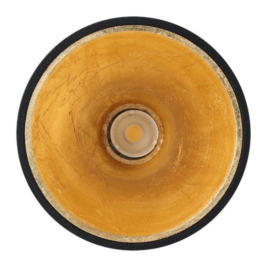 Eglo polasso faretto da soffitto led 3,3w 3000k 10cm moderno cilindrico nero e oro
