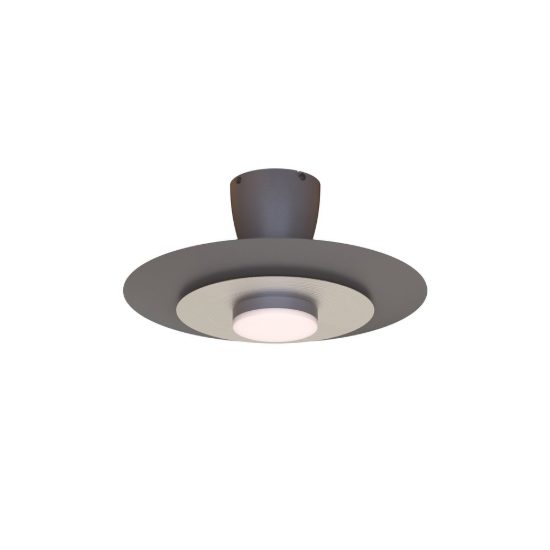Ventilatore da soffitto caffè nichel spazzolato con luce con telecomando led 20w cct 3000k 5000k dimmerabile