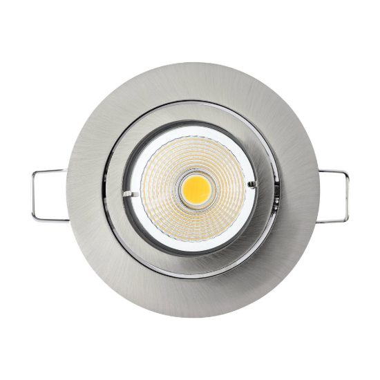Eglo tedo 1 set 3 faretti da incasso per cartongesso orientabili gu10 led 14,4w 3000k nichel