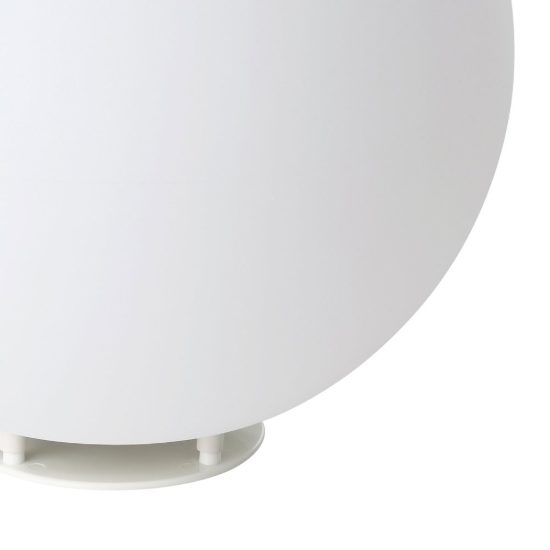 Eglo monterolo lampada da terra per esterno a sfera e27 30cm ip65 moderna bianca