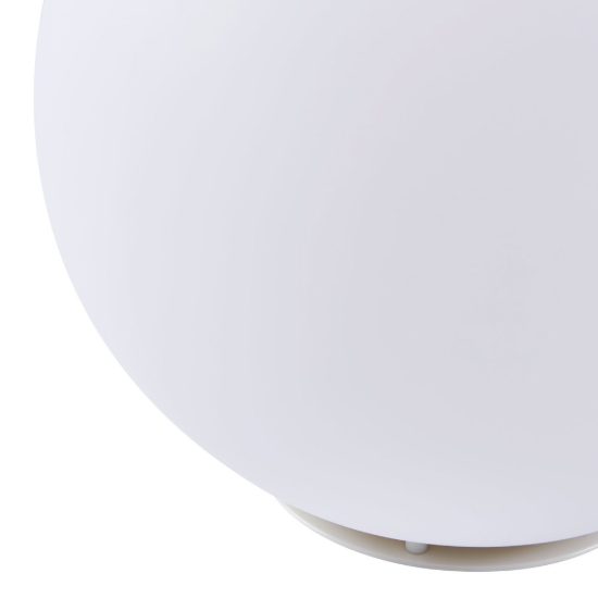 Eglo monterolo lampada da terra per esterno a sfera e27 39cm ip65 moderna bianca