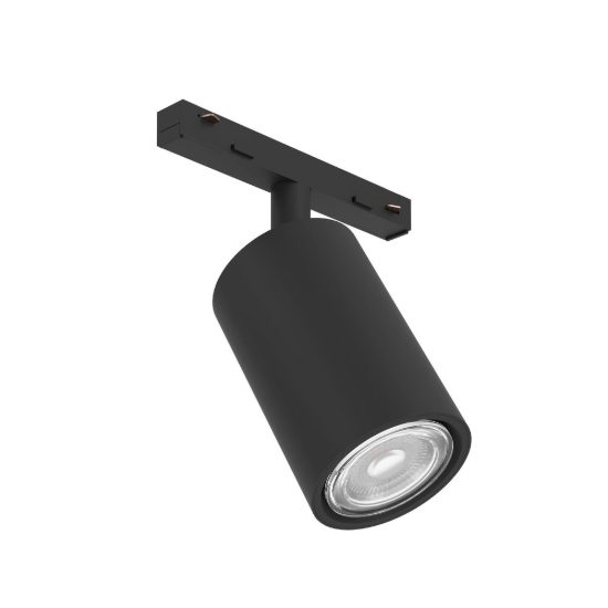 Eglo easyt spot tube faretto per binario gu10 5,5cm moderno cilindrico nero