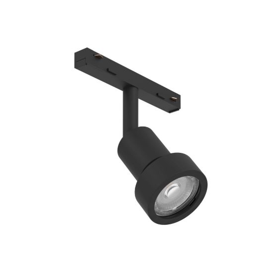 Eglo easyt spot ring faretto per binario gu10 5,5cm moderno cilindrico nero