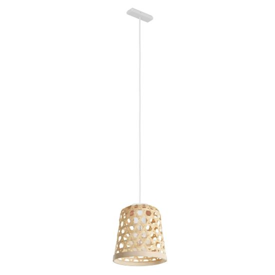 Eglo easyt e27 adapter lampada a sospensione per binario senza paralume 5,8cm moderna bianca