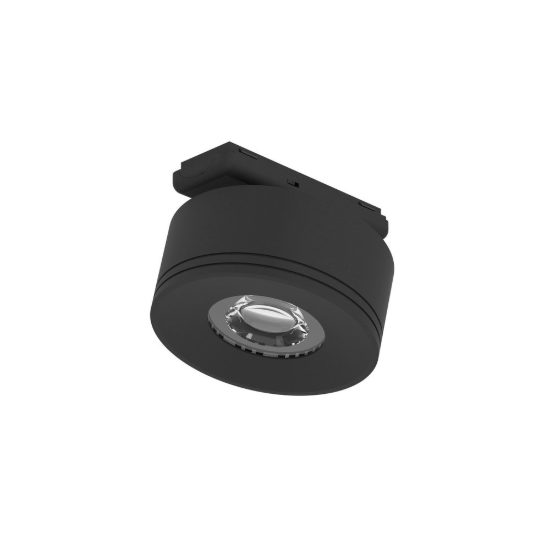 Eglo tplus wide spot faretto per binario led 6,6w cct 2700k 6500k 8,5cm moderno rotondo nero