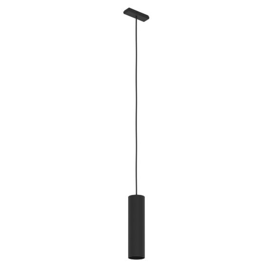 Eglo tplus pendant lampada a sospensione per binario led 6,6w cct 2700k 6500k 5,5cm moderna nera