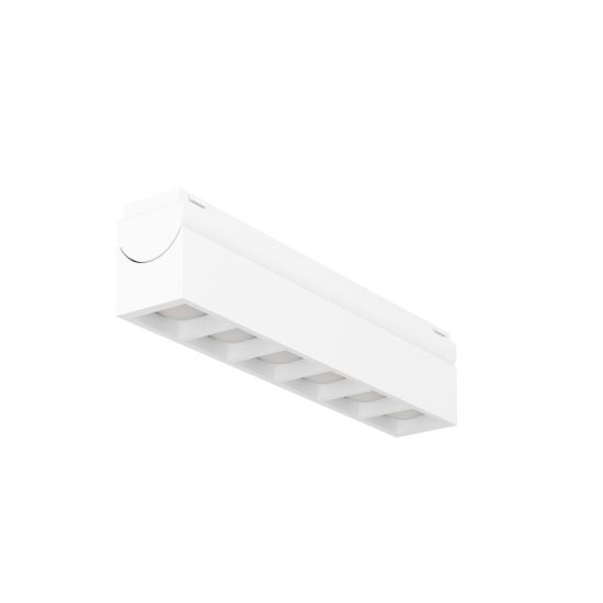 Eglo tplus 6 lens spot faretto per binario led 6,6w cct 2700k 6500k 18cm moderno lineare bianco