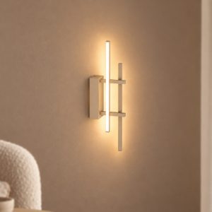 Eglo trepiliano applique led 12w 3000k 45,5cm per camera da letto moderna sabbia