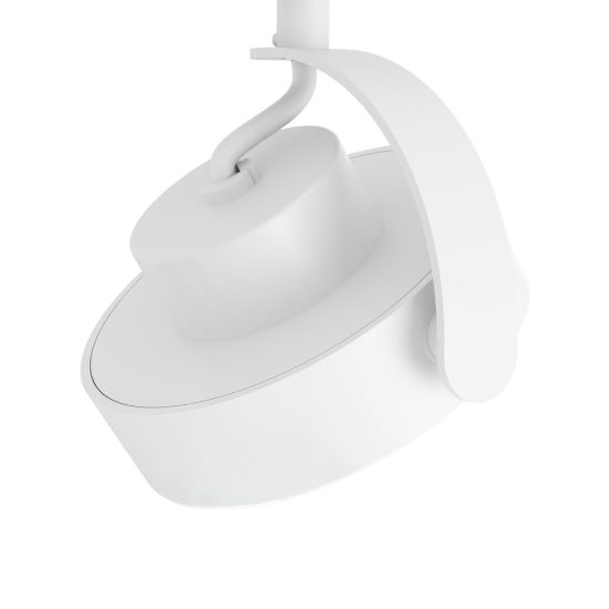 Eglo easyt flat spot faretto per binario led 3,8w cct 2700k 6500k 7cm moderno rotondo bianco