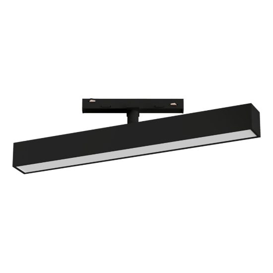Eglo easyt long diffuso faretto lineare per binario led 5w 2700k 6500k 30,5cm moderno nero