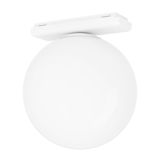 Eglo tplus sphere spot faretto per binario led 6w cct 2700k 6500k 10,5cm moderno bianco