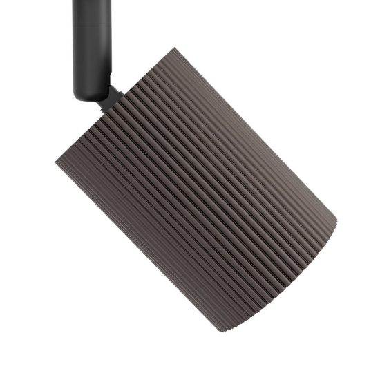 Eglo easyt spot ripple faretto per binario gu10 5,5cm moderno bronzo scuro con adattatore nero