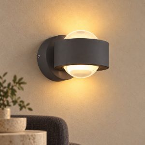 Ono eglo applique led 5w 3000k antracite design moderna