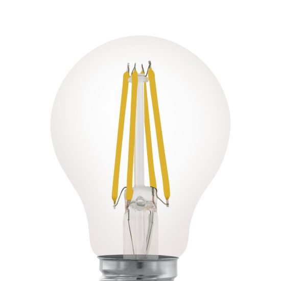 Eglo lampadina led e27 7,5w 2700k a goccia trasparente a filamento dimmerabile confezione da 8 pezzi