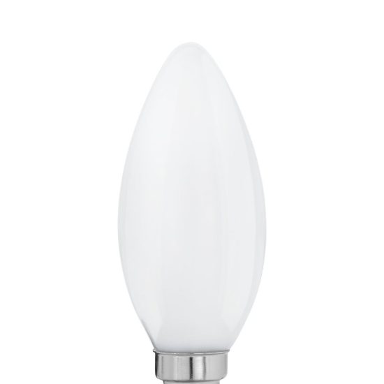 Eglo lampadina led e14 7w 2700k a candela opalina h9,8cm confezione da 8 pezzi