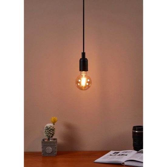 Eglo lampadina led e27 4w 2200k a globo ambrata 8cm a filamento confezione da 4 pezzi