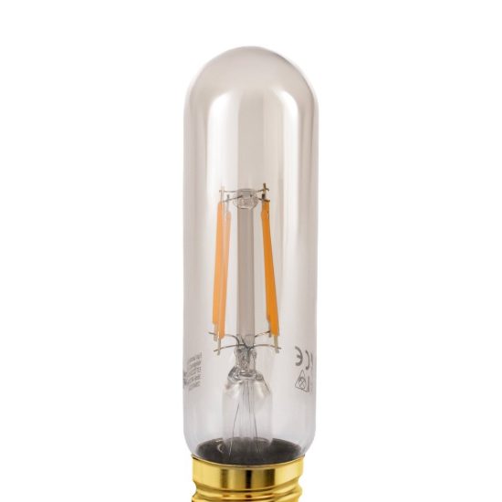 Eglo lampadina led e27 4w 2200k tubolare ambrata 3,2cm a filamento confezione da 8 pezzi