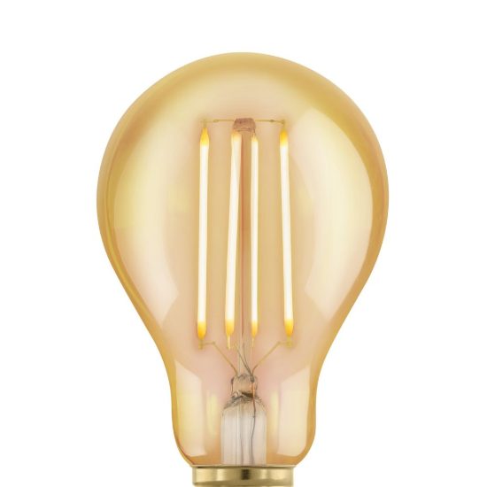 Eglo lampadina led e27 4w 1700k a goccia ambrata a filamento dimmerabile confezione da 8 pezzi