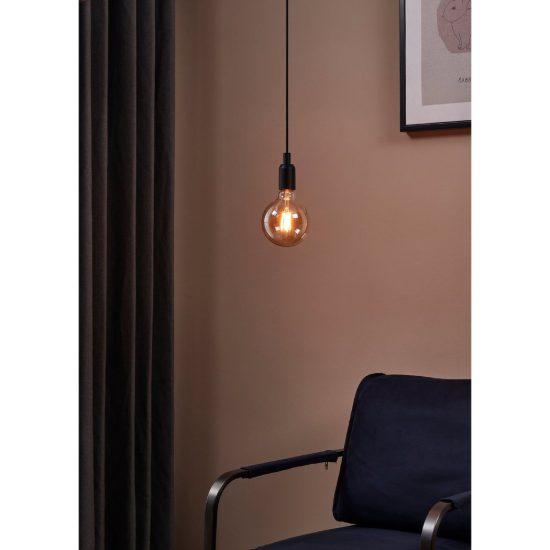 Eglo lampadina led e27 4w 1700k a globo ambrata 12,5cm a filamento dimmerabile confezione da 4 pezzi