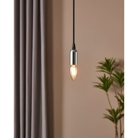 Eglo lampadina led e14 4w 1700k a candela ambrata h9,8cm a filamento dimmerabile confezione da 8 pezzi