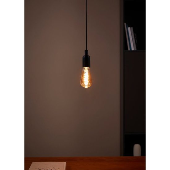 Eglo lampadina led e27 4w 2200k a oliva ambrata 6,4cm con filamento a spirale confezione da 8 pezzi