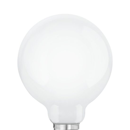 Eglo lampadina led e27 7,5w 2700k a globo opalina 9,5cm dimmerabile confezione da 4 pezzi