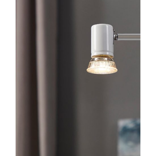 Eglo lampadine led gu10 3w 3000k a riflettore trasparenti 16 pezzi in 8 confezioni da 2