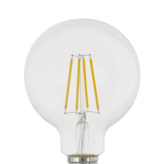 Eglo lampadina led e27 7,3w 2700k a globo trasparente step dimming confezione da 4 pezzi