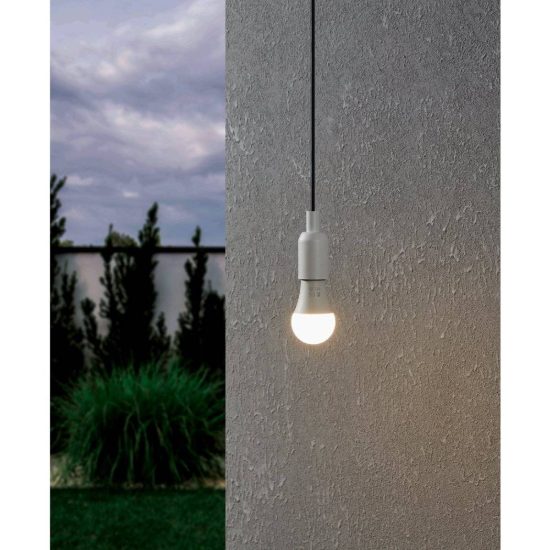 Eglo lampadina led e27 6,1w 2700k a goccia opalina da esterno con sensore di movimento confezione da 8 pezzi