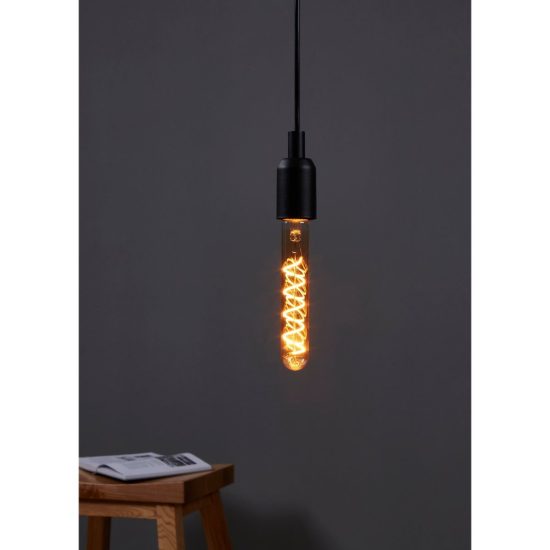 Eglo lampadina led e27 4w 1600k tubolare ambrata con filamento a spirale confezione da 8 pezzi