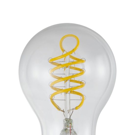 Eglo lampadina led e27 7,3w 2700k a goccia trasparente con filamento a spirale confezione da 8 pezzi