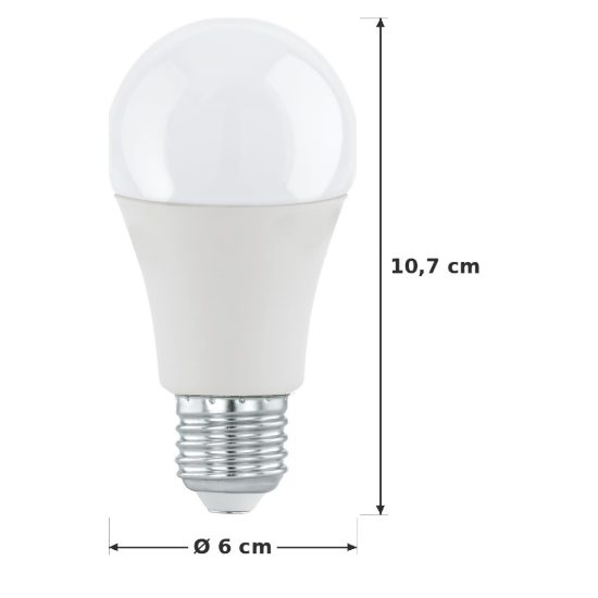 Eglo lampadina led e27 7,8w 3000k a goccia opalina confezione da 8 pezzi