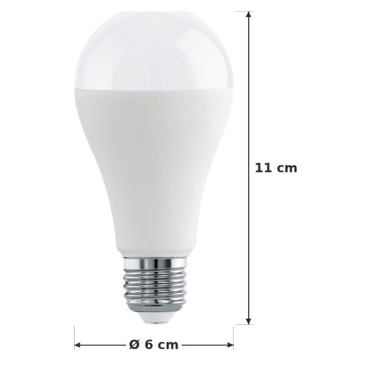 Eglo lampadina led e27 11,2w 4000k a goccia opalina confezione da 8 pezzi