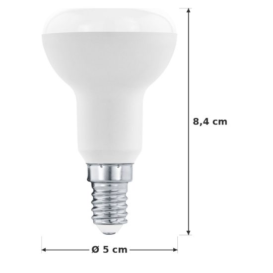 Eglo lampadina led e14 2,9w 3000k a riflettore opalina confezione da 8 pezzi