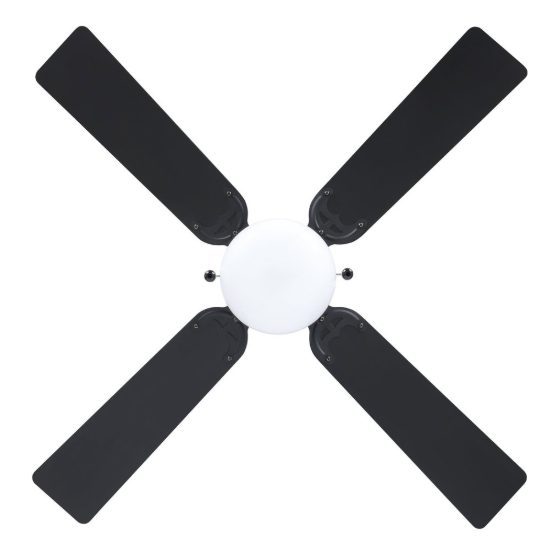 Eglo fortaleza ventilatore da soffitto con luce 106,6cm nero fino a 20 mq