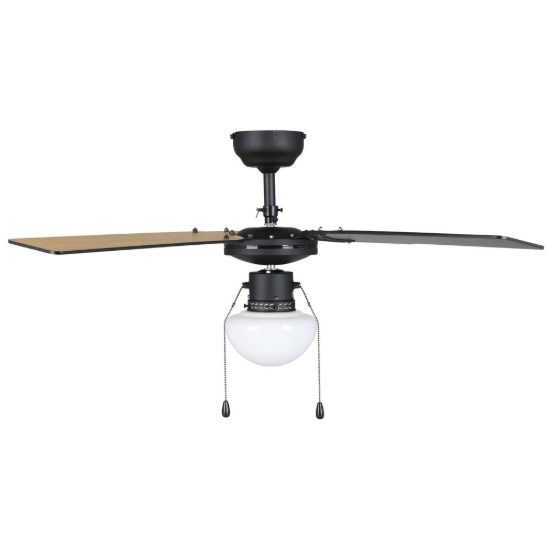 Eglo fortaleza ventilatore da soffitto con luce 106,6cm nero fino a 20 mq
