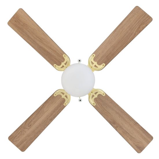 Eglo fortaleza ventilatore da soffitto con luce 106,6cm brunito fino a 20 mq