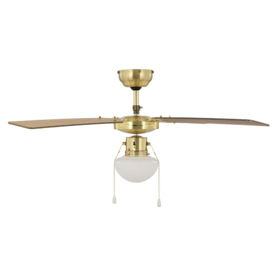 Eglo fortaleza ventilatore da soffitto con luce 106,6cm brunito fino a 20 mq