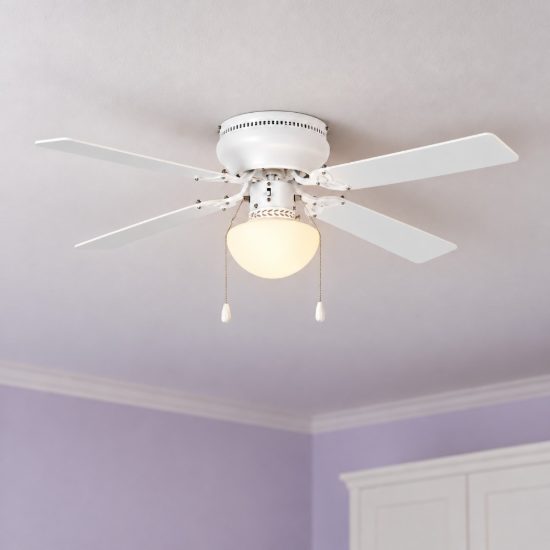 Eglo cagliari ventilatore da soffitto con luce 106,6cm bianco fino a 20 mq