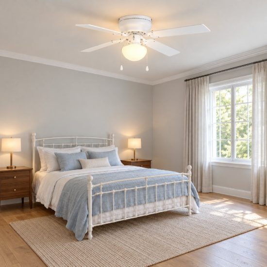 Eglo cagliari ventilatore da soffitto con luce 106,6cm bianco fino a 20 mq
