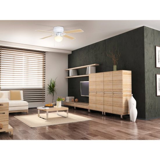 Eglo cagliari ventilatore da soffitto con luce 106,6cm bianco fino a 20 mq