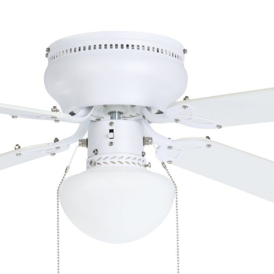 Eglo cagliari ventilatore da soffitto con luce 106,6cm bianco fino a 20 mq